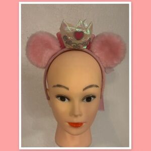Disneyland Fuzzy Ears Crown Headband